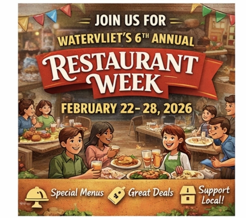 Restaurant Week - February 22-February 28, 2026 - City of Watervliet